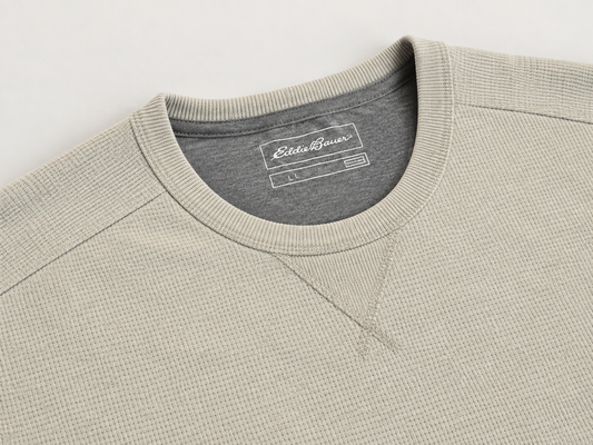 Eddie Bauer Men's Waffle Knit Sweatshirt