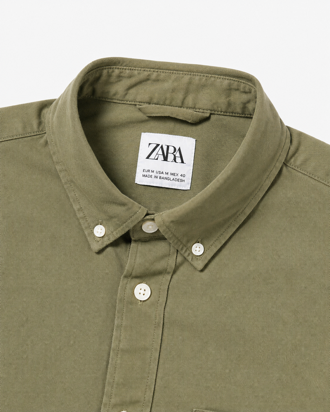ZARA Men's Light Denim Shirt