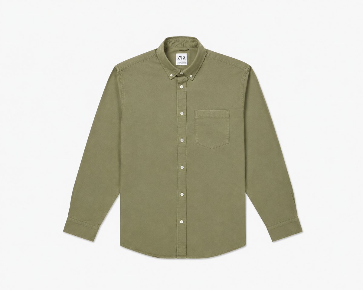 ZARA Men's Light Denim Shirt