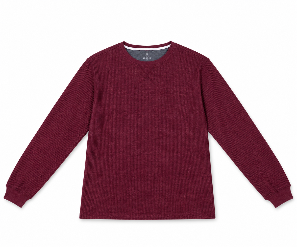 George Men's Waffle Knit Full Sleeve