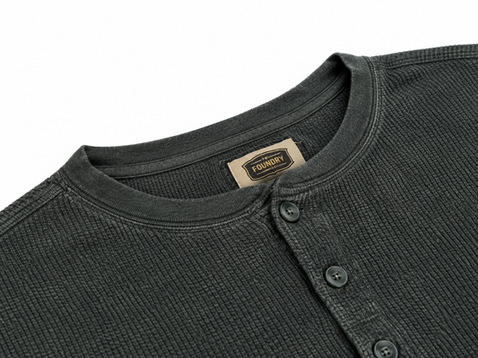 Foundry Men's Waffle Knit Full Sleeve Shirt
